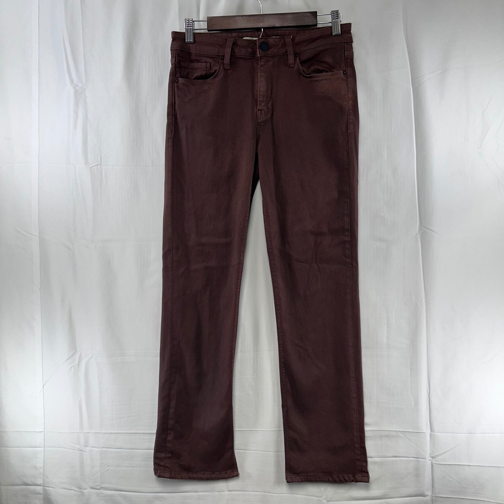 Hudson Nico‎ Coated Jeans Womens 29 Brown Tortoise Shell Mid Rise Slim
